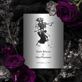 Convite de casamento de Halloween