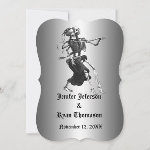 convite de casamento de halloween