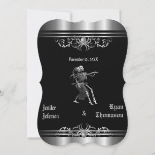 convite de casamento de halloween
