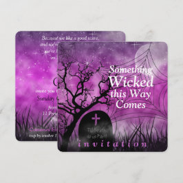 Convite de Casamento de Halloween