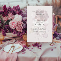 Convite De Casamento De Hydrangeas De Inverno