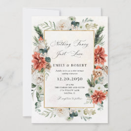 Convite de Casamento de Inverno