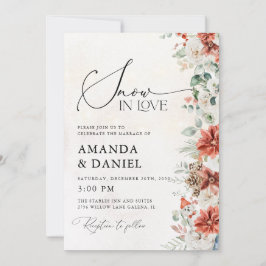 Convite de Casamento de Inverno