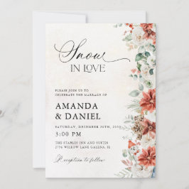 Convite de Casamento de Inverno