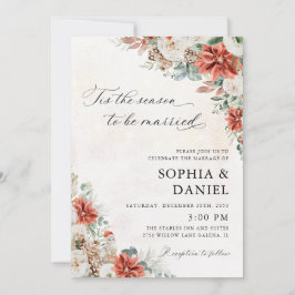 Convite de Casamento de Inverno