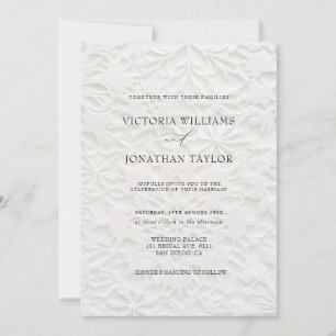 Convite de Casamento de Inverno Simples e Elegante