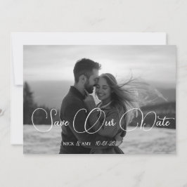 Convite de Casamento de Inverno Simples e Moderno 