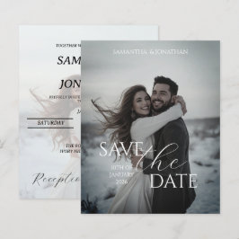Convite de Casamento de Inverno Simples e Moderno 