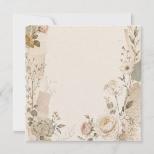 Convite de Casamento de Jardim com Natural