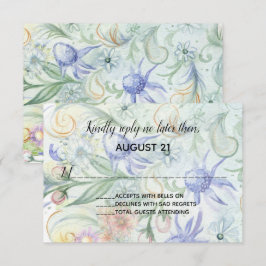 Convite de casamento de jardim de conto de fadas