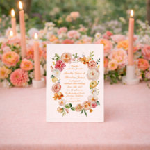 Convite de Casamento de Jardim de Verão Ranunculus