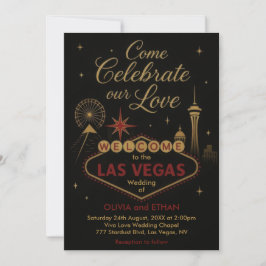 Convite de Casamento de Las Vegas