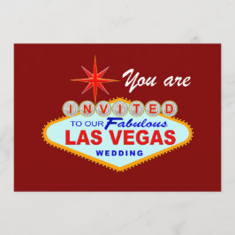 Convite de Casamento de Las Vegas BORDÔ