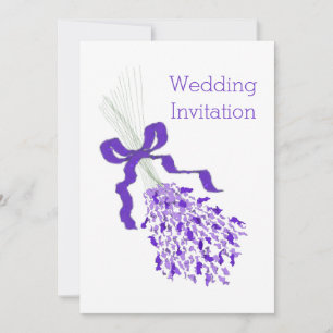 Convite de Casamento de lavanda