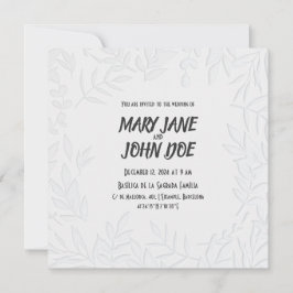 Convite De Casamento De Leavespress