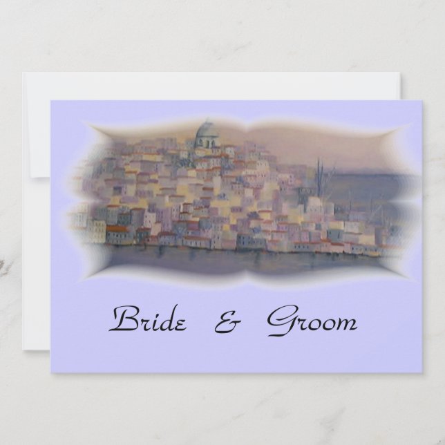 convite de casamento de Lisboa (Frente)