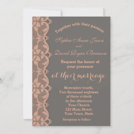 Convite de Casamento de Localidade de Cinzas de Pê