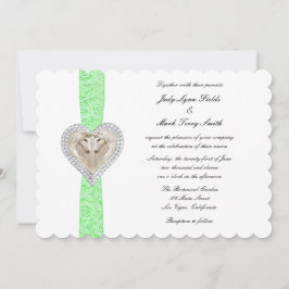 Convite de Casamento de Lugar Verde Unicórn