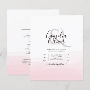 Convite de casamento de Mão Rosa Ciada