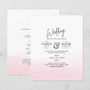 Convite de casamento de Mão Rosa Ciada