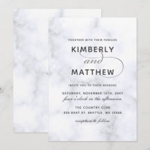 Convite de Casamento de Mármore