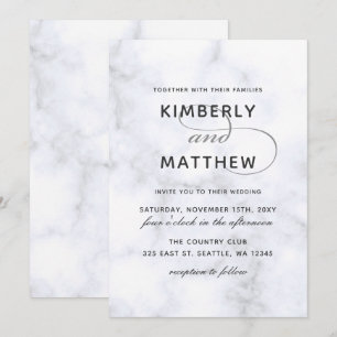 Convite de Casamento de Mármore