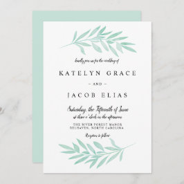 Convite De Casamento De Molercola De Mint