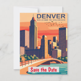 Convite de Casamento de Montanha em Denver Colorad
