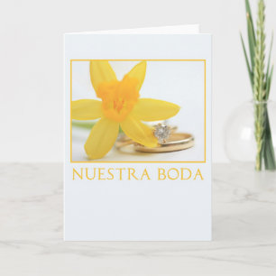 Convite de casamento de narciso espanhol