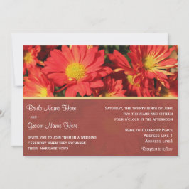 Convite de casamento de noiva e noiva.