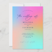 Convite de Casamento de Ombre com script minimalis