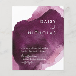 Convite de casamento de Orçamento de Cores Aquátic