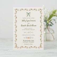Convite de Casamento de Outono com Abóbora
