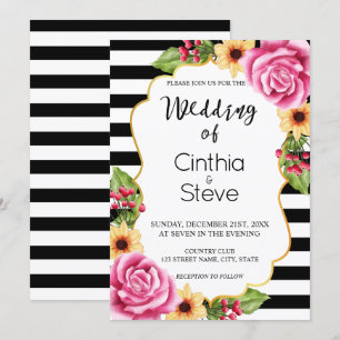 Convite De Casamento De Padrão De Moldura De Aqua