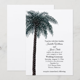 Convite de casamento de Palm das Luzes das Cordas