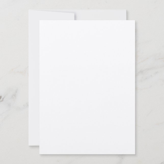 Convite De Casamento De Papel Kraft De 7" x 5" (Frente)