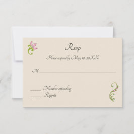 Convite de Casamento de Pavão Hindu Indiano Rsvp