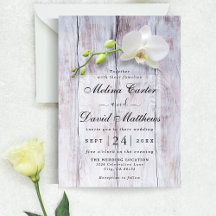 Convite De Casamento De Pavimento Da Orquídea Bran