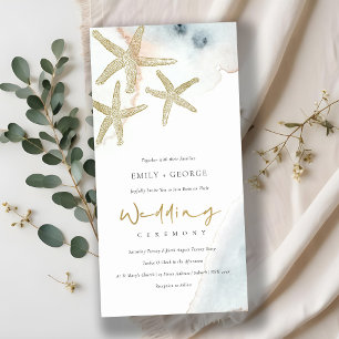 CONVITE DE CASAMENTO DE PEIXE AZUL-ESCURO Dourado