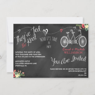 Convite de casamento de Posto de quadro de repolho