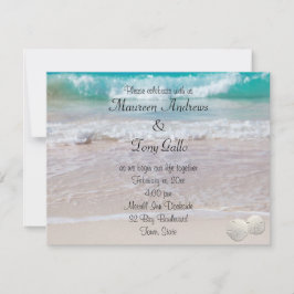 Convite de casamento de praia lindo