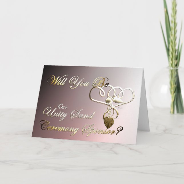 Convite de casamento de proposta do patrocinador d (Frente)