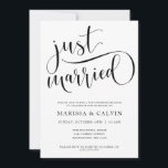 Convite de casamento de recem casados Brunch<br><div class="desc">Este convite para o almoço de casamento é uma maneira simples,  mas elegante de convidar convidados de casamento para um brunch de casamento poste ou outro evento.</div>