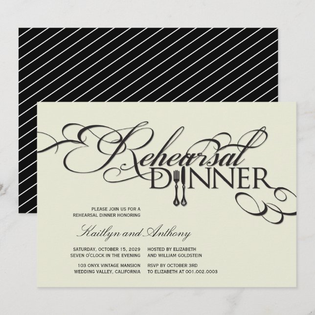 Convite de casamento de Rolamentos Clássicos de Ja (Frente/Verso)