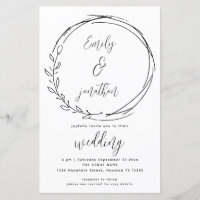 Convite de casamento de Script de Código QR do Wre