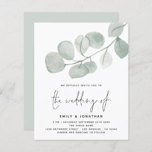 CONVITE DE CASAMENTO de Script Eucalyptus do BUDGE