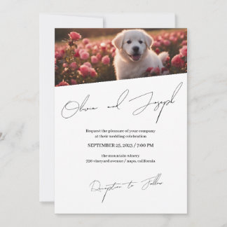 Convite de casamento de script extremamente simple