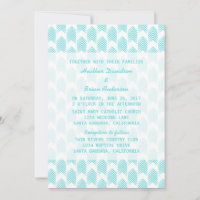 Convite de casamento de Setas Tribais Turquesa