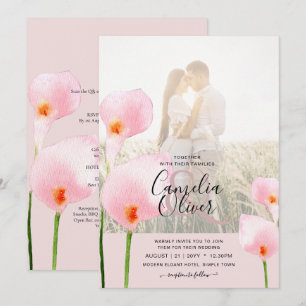 Convite de casamento de Sobreposição de Lily PHOTO