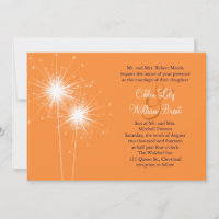 Convite de Casamento de Sparklers